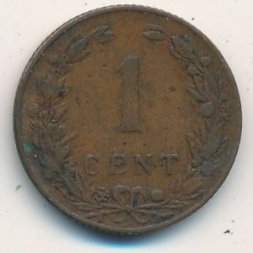 Нидерланды 1 цент 1904 год