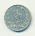 Аргентина 5 сентаво 1909 год