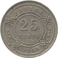 Белиз 25 центов 2003 год