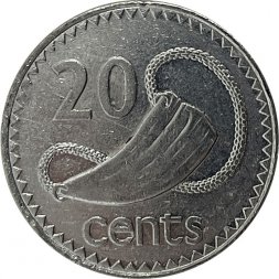 Фиджи 20 центов 1990 год