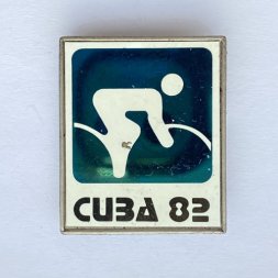 Значок. Cuba 82. Куба. Велоспорт