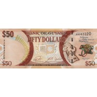 Гайана 50 долларов 2016 год - 50 лет независимости UNC