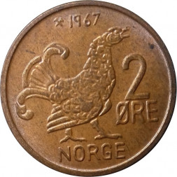 Норвегия 2 эре 1967 год - Тетерев