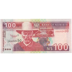 Намибия 100 долларов 2003 год - Капитан Хендрик Витбоой. Ориксы UNC