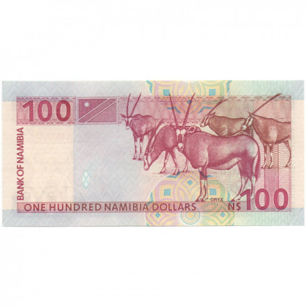 Намибия 100 долларов 2003 год - Капитан Хендрик Витбоой. Ориксы UNC
