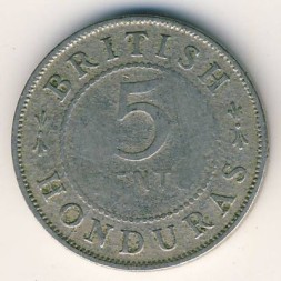 Британский Гондурас 5 центов 1916 год