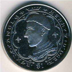 Виргинские острова 1 доллар 2007 год