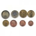 Набор из 8 евромонет Финляндии 2012 год