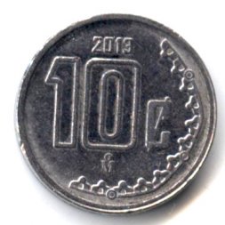 Мексика 10 сентаво 2013 год