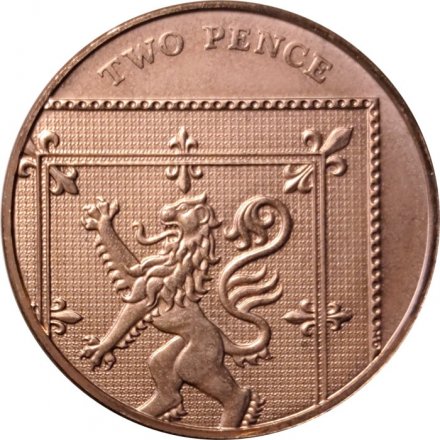 Великобритания 2 пенса 2009 год BU