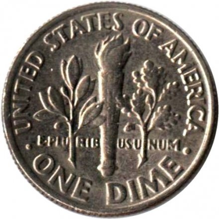 США 1 дайм (10 центов) 1971 год - Франклин Рузвельт (D)