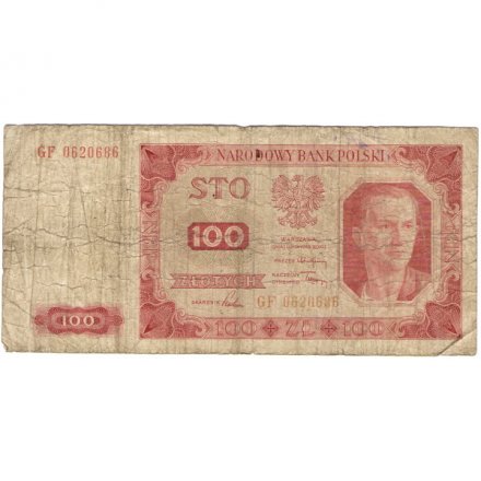 Польша 100 злотых 1948 год - G
