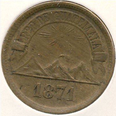 Гватемала 1 сентаво 1871 год