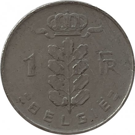 Бельгия 1 франк 1961 год BELGIE