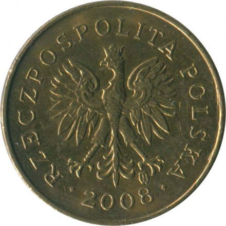 Польша 1 грош 2008 год