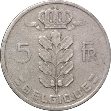 Бельгия 5 франков 1948 год BELGIQUE