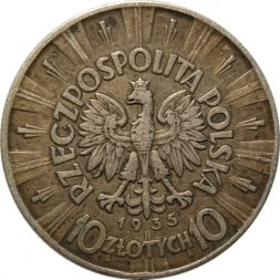 Польша 10 злотых 1935 год