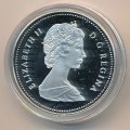 Канада 1 доллар 1989 год - Сплав по реке Маккензи (Proof)