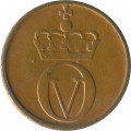 Норвегия 1 эре 1967 год - Король Улаф V