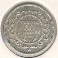 Тунис 50 сантимов 1917 год