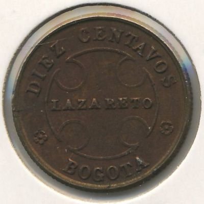 Колумбия 10 сентаво 1901 год