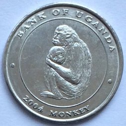 Уганда 100 шиллингов 2004 год
