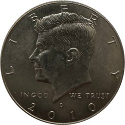 США 1/2 доллара 2010 год - Джон Кеннеди (D)