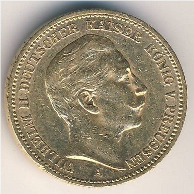 Пруссия 20 марок 1889 год