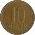 Литва 10 центов 1991 год