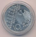 Германия 10 евро 2003 год - 50 лет забастовке в Восточной Германии (A)