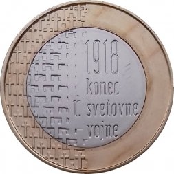 Словения 3 евро 2018 год - 100 лет окончанию Первой мировой войны