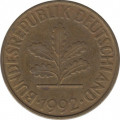 ФРГ 10 пфеннигов 1992 год (D)