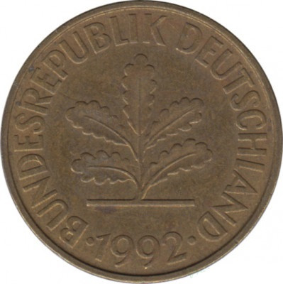 ФРГ 10 пфеннигов 1992 год (D)