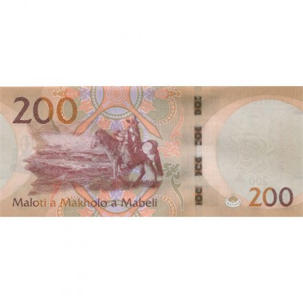 Лесото 200 малоти 2023 год - Король Мошвешве II, король Летсие III, Король Мошвешве I UNC
