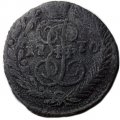 Полушка 1770 год ЕМ Екатерина II (1762 - 1796) - F