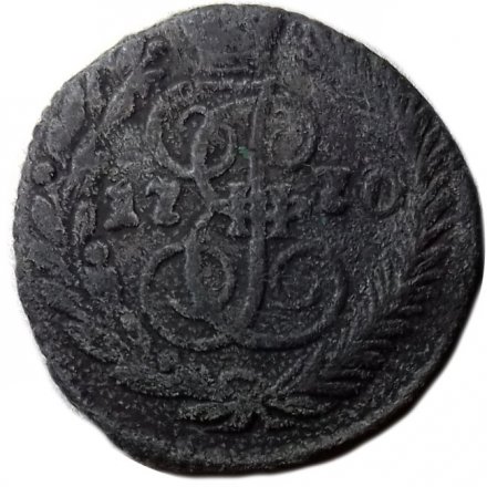 Полушка 1770 год ЕМ Екатерина II (1762 - 1796) - F