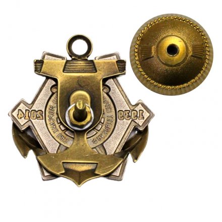 Знак 75 лет Факультет строительства военно-морских баз. 1939-2014