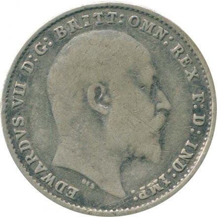 Великобритания 3 пенса 1905 год
