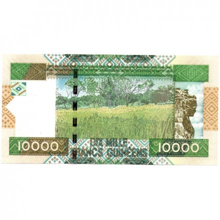 Гвинея 10000 франков 2010 год - 50 лет Центральному Банку (юбилейная) UNC