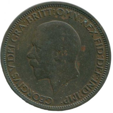 Великобритания 1/2 пенни 1935 год