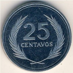 Сальвадор 25 сентаво 1988 год
