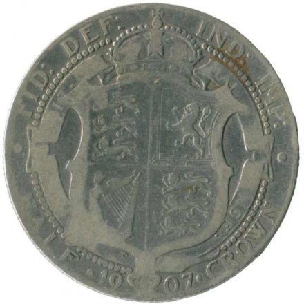 Великобритания 1/2 кроны 1907 год