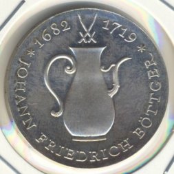 ГДР 10 марок 1969 год - 250-летие со дня смерти Иоганна Фридриха Ботгера