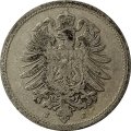 Германия 10 пфеннигов 1876 год (J)