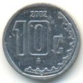 Мексика 10 сентаво 2002 год