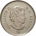 Канада 25 центов 2015 год - Карибу UNC