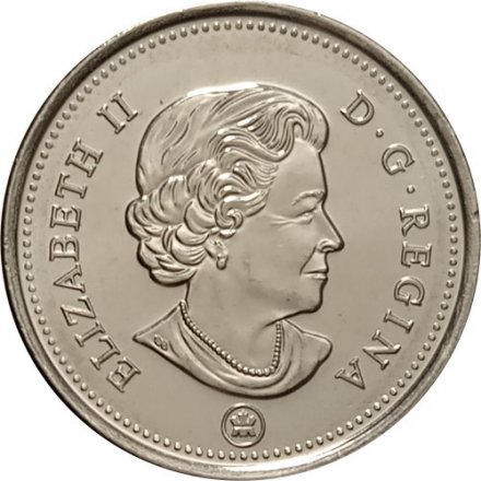 Канада 25 центов 2015 год - Карибу UNC