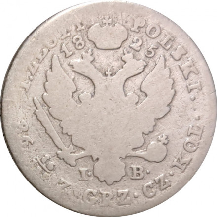 Польша 1 злотый 1825 год (IB) - Александр I - F+