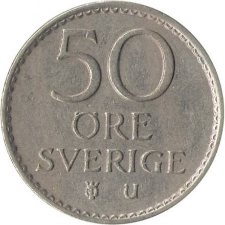 Швеция 50 эре 1972 год