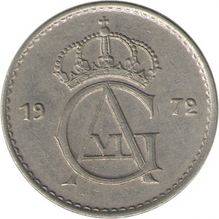 Швеция 50 эре 1972 год